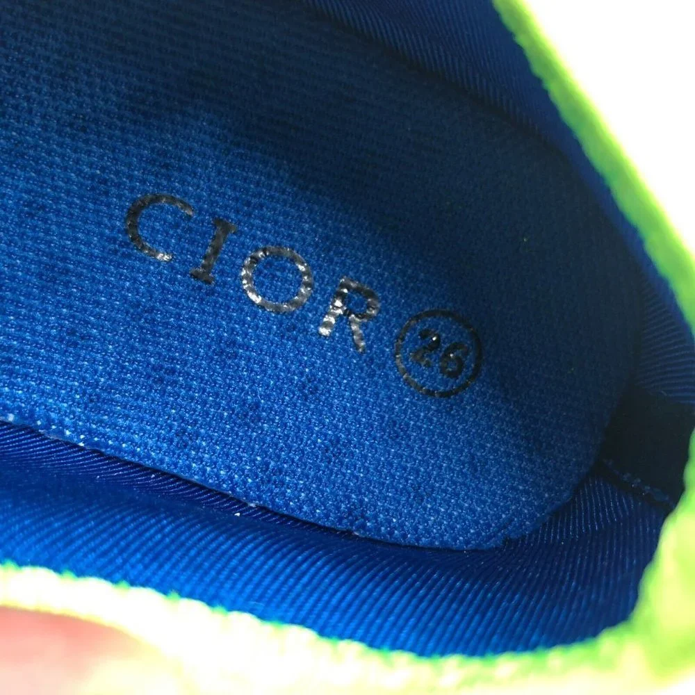 Cior Toddler Boys Girls Water Shoes Slip On Fabric Striped Blue Green 26 US 9.5